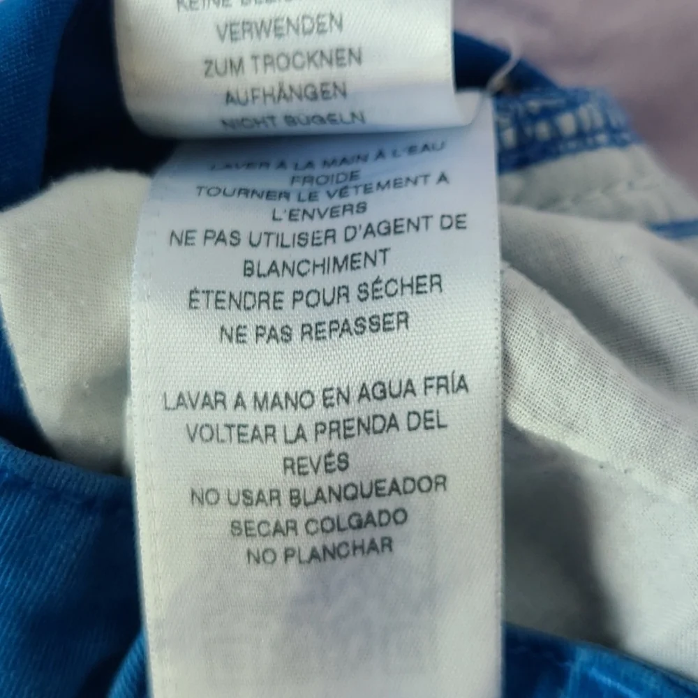 TRUE RELIGION CUTOFF JEANS BOYS BLUE CARGO SHORTS SIZE 10. B'92 - Picture 10 of 10